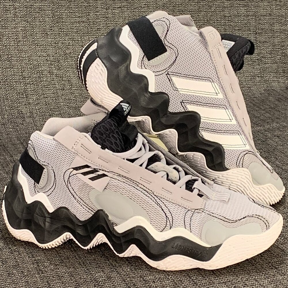 Adidas Candace Parker Exhibit B Mid Basketball Shoes - Womens 10 - GY8978 gray